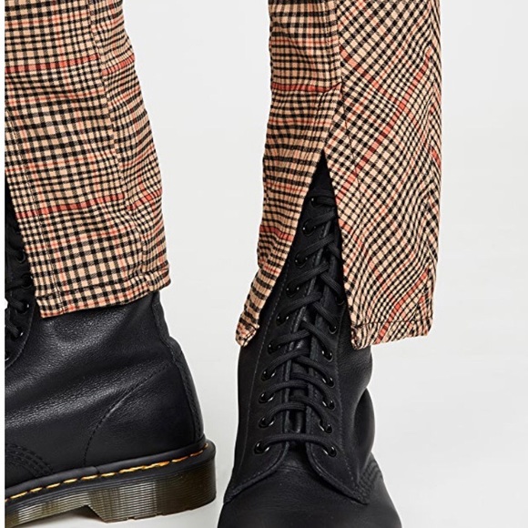 Free People Flyin High Plaid High Rise Skinny Pant - Picture 4 of 8